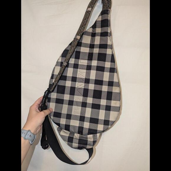 KAVU Original Rope Sling Lightweight Crossbody Plaid Bag/Checkered - Picture 5 of 6